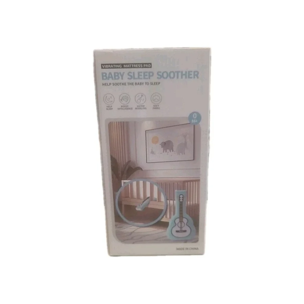 NEW Chicway Vibrating Mattress Pad Baby Sleep Soother Plush Guitar
